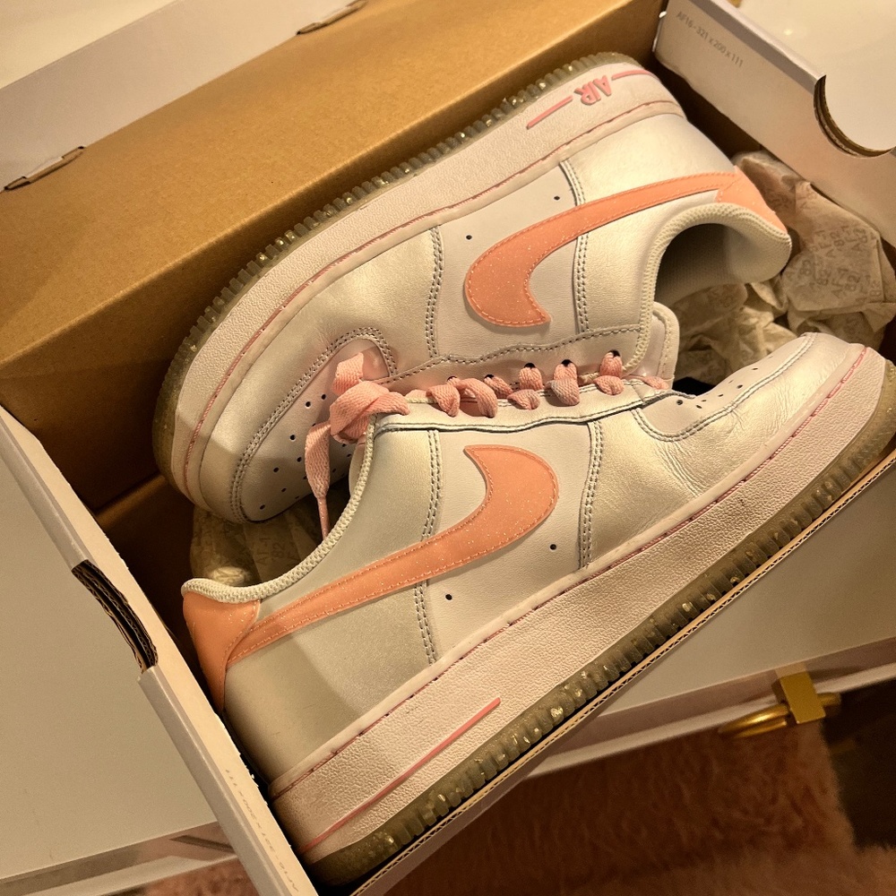 Pink Nike Air Force 1s